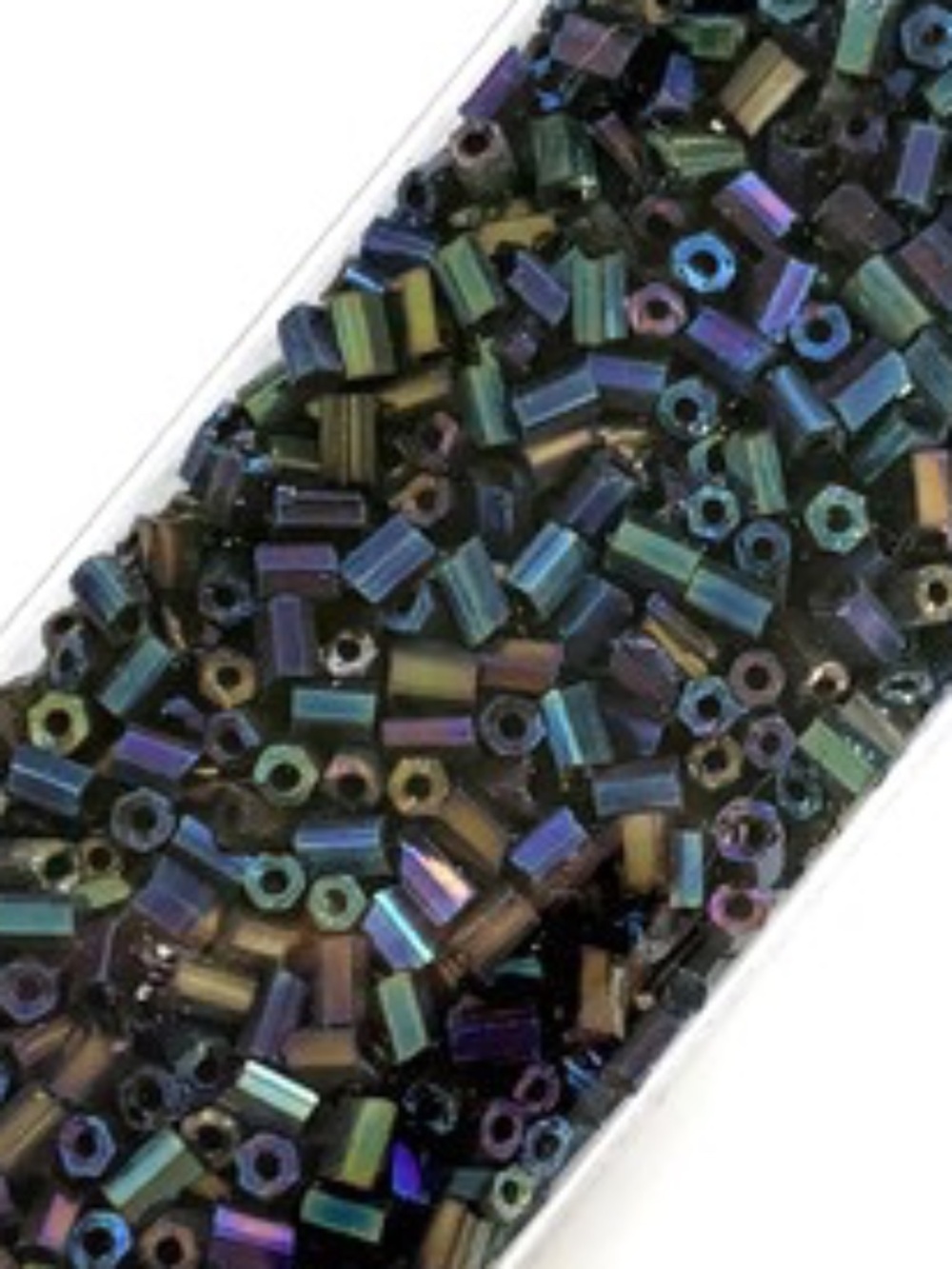 As Low As $2 Tubed 3mm Space Grey AB Two Cut Seed Beads 11/0 30g